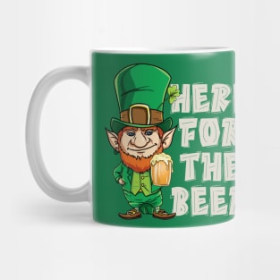 Here For The Beer Funny St Patricks Day Gift T-shirt Mug